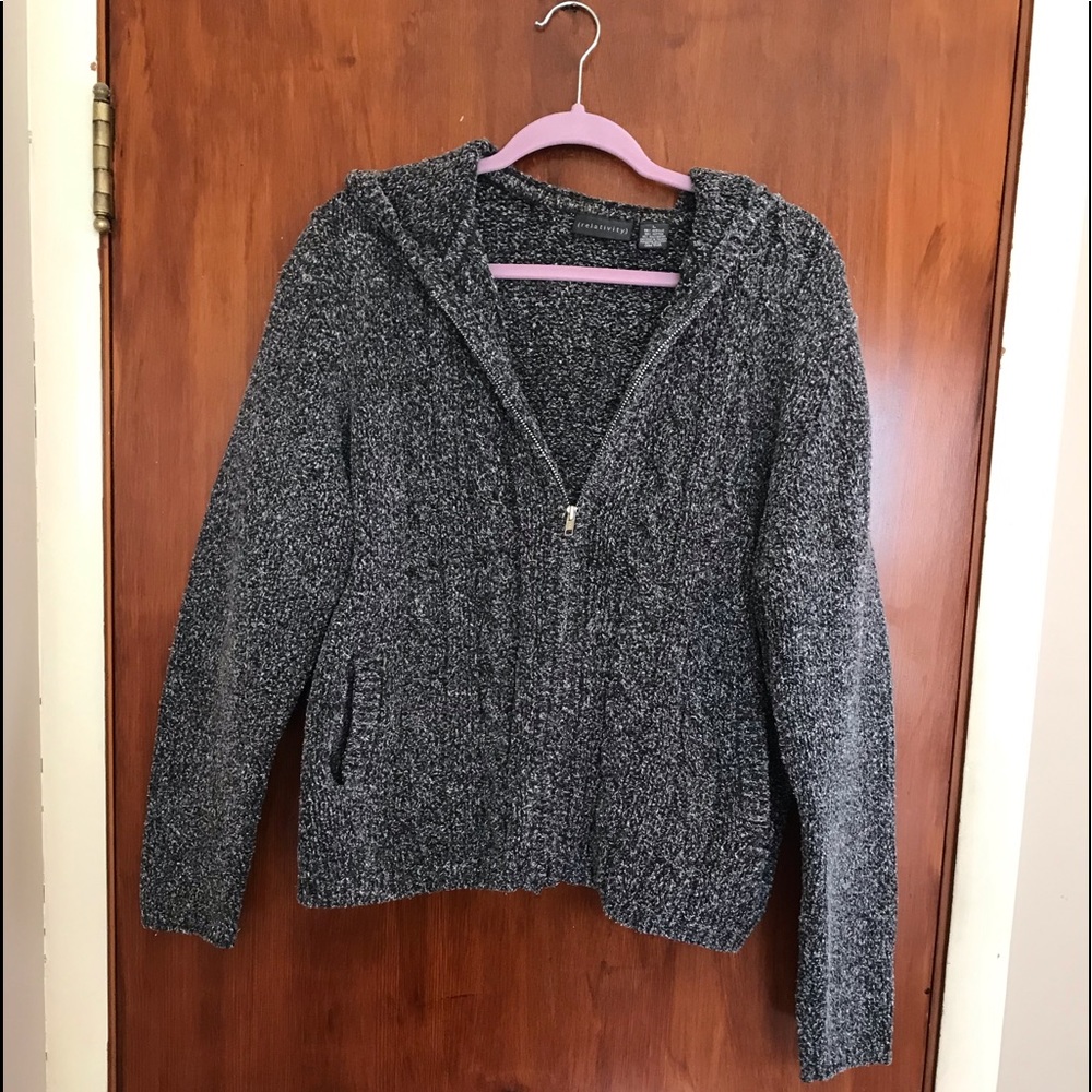 Relativity full zip hooded sweater.